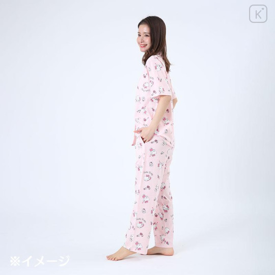 Japan Sanrio Short Sleeve Shirt Pajamas (M) - Cinnamoroll - 6