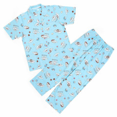 Japan Sanrio Short Sleeve Shirt Pajamas (L) - Cinnamoroll