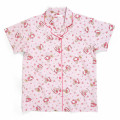 Japan Sanrio Short Sleeve Shirt Pajamas (L) - Marron Cream - 2