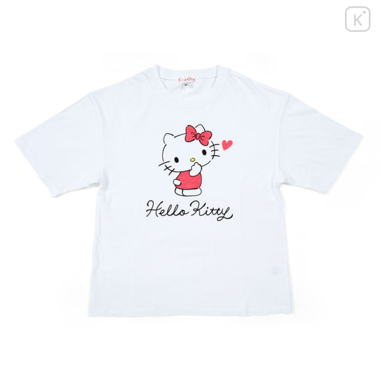 Japan Sanrio Short Sleeve Setup Shirt Pajamas (L) - Hello Kitty - 2