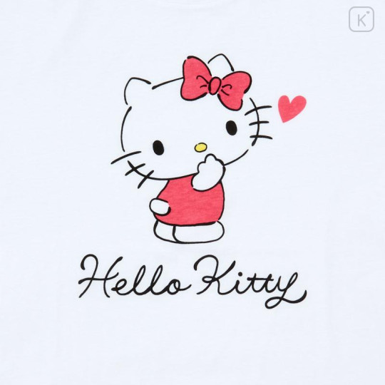 Japan Sanrio Short Sleeve Setup Shirt Pajamas (L) - Hello Kitty - 4