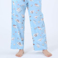 Japan Sanrio Short Sleeve T-shirt Pajamas (M) - Cinnamoroll / White & Turquoise - 7