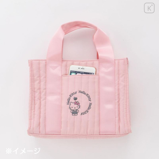 Japan Sanrio Original Quilted Tote Bag (S) - Hello Kitty - 5