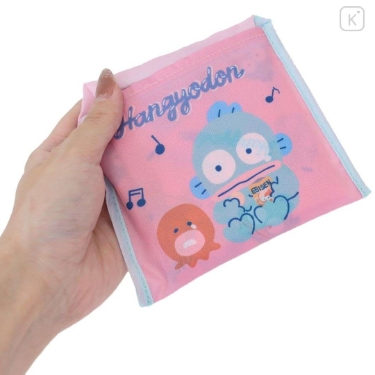 Japan Sanrio Eco Shopping Bag (L) - Hangyodon / Light Pink - 3