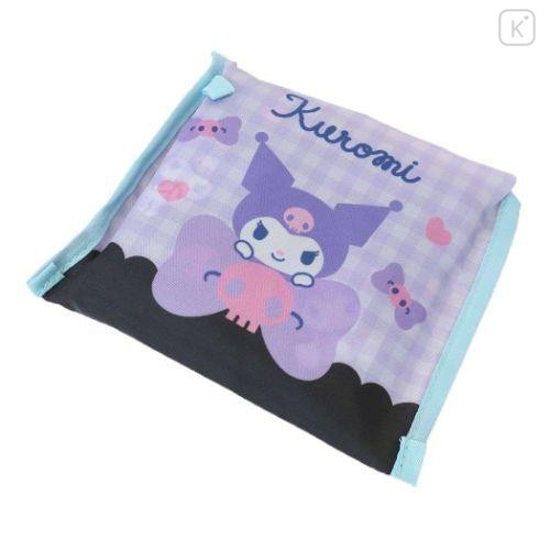 Japan Sanrio Eco Shopping Bag (L) - Kuromi / Black - 4