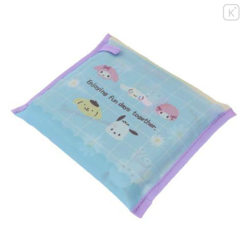 Japan Sanrio Eco Shopping Bag (L) - Characters / Daisy Green Blue - 4