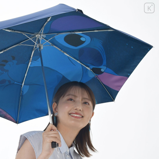 Japan Disney Store Folding Umbrella - Stitch / Rainy Day - 1