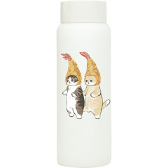 Japan Mofusand Mini Stainless Steel Water Bottle 200ml - Cat / Fried Shrimp