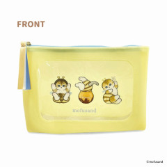 Japan Mofusand Silicon Window Pouch - Cat / Bee Nyan