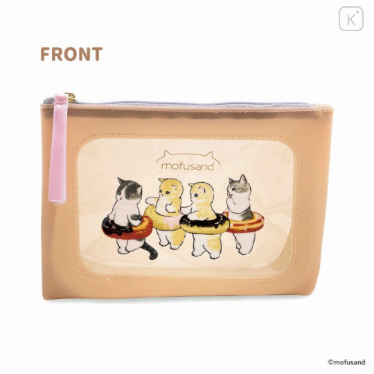 Japan Mofusand Silicon Window Pouch - Cat / Donuts Nyan - 1