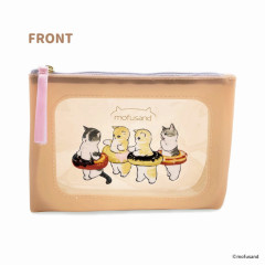 Japan Mofusand Silicon Window Pouch - Cat / Donuts Nyan