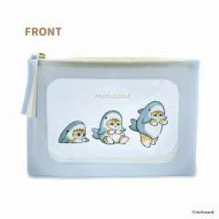 Japan Mofusand Silicon Window Pouch - Cat / Shark Nyan