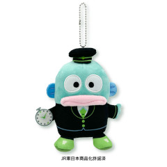 Japan Sanrio Mascot Holder - Hangyodon / Charaful Liner Train Captain