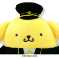 Japan Sanrio Stuffed Toy with Train Box - Pompompurin / Charaful Liner Train Captain - 4