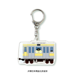 Japan Sanrio Acrylic Key Chain T - Pompompurin / Charaful Liner Train Captain