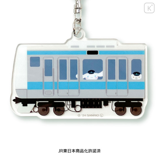 Japan Sanrio Acrylic Key Chain T - Cinnamoroll / Charaful Liner Train Captain - 3