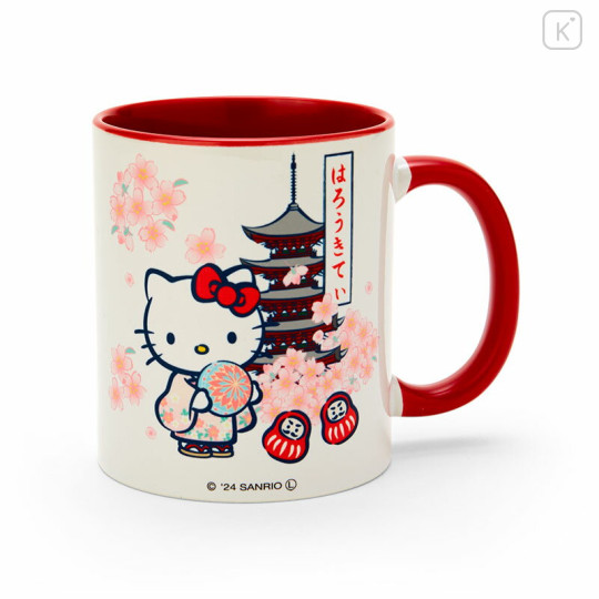 Japan Sanrio Mug - Hello Kitty / Kimono - 1