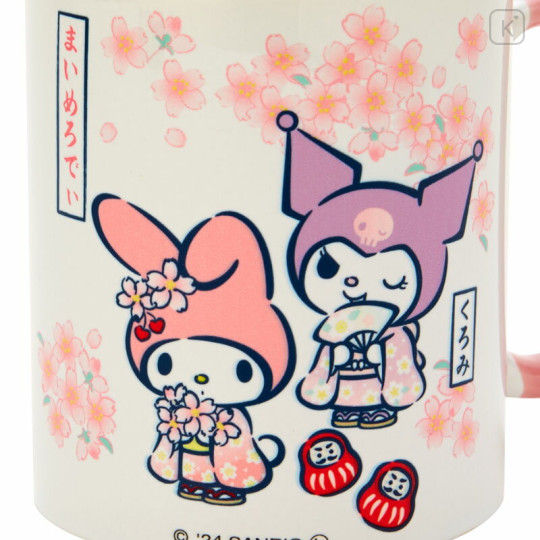 Japan Sanrio Mug - My Melody & Kuromi / Kimono - 2