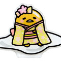 Japan Sanrio Magnet - Gudetama / Kimono - 2