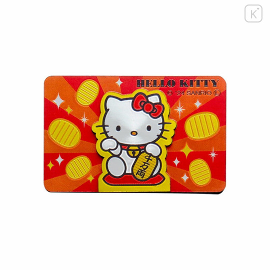 Japan Sanrio Wooden Magnet - Hello Kitty : Lucky - 1