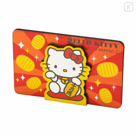 Japan Sanrio Wooden Magnet - Hello Kitty : Lucky - 2