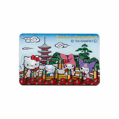 Japan Sanrio Wooden Magnet - Hello Kitty / Japanese Painting