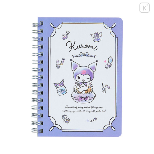 Japan Sanrio A6 Ring Notebook - Kuromi - 1