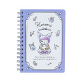 Japan Sanrio A6 Ring Notebook - Kuromi - 1