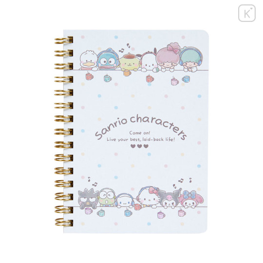 Japan Sanrio A6 Ring Notebook - Sanrio Characters - 1