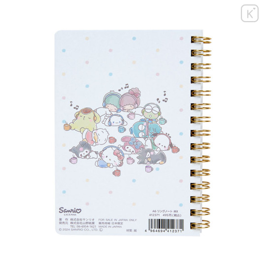 Japan Sanrio A6 Ring Notebook - Sanrio Characters - 2