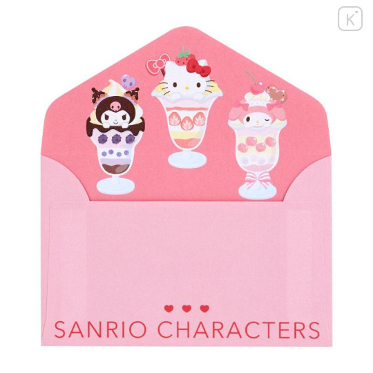 Japan Sanrio Mini Letter Set - Sanrio Characters 2024 Parfait - 4