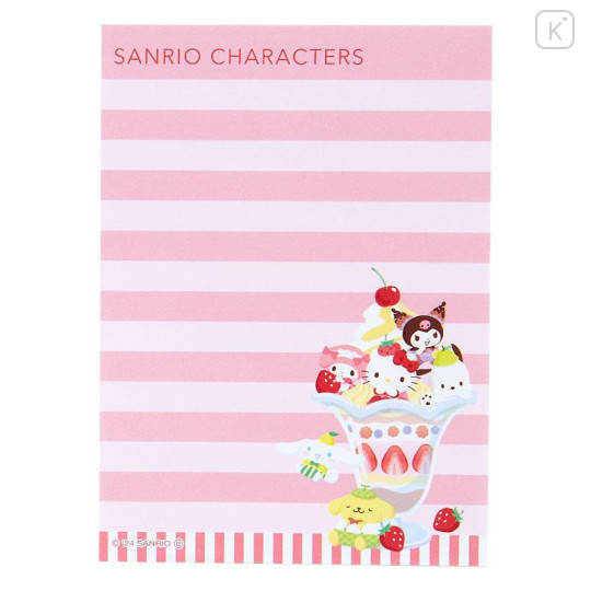 Japan Sanrio Mini Letter Set - Sanrio Characters 2024 Parfait - 6