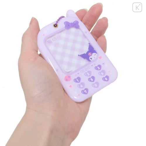 Japan Sanrio Photo Holder Keychain Cell Phone Style - Kuromi / Enjoy Idol - 2