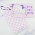 Japan Sanrio Photo Holder Keychain Cell Phone Style - Kuromi / Enjoy Idol - 3