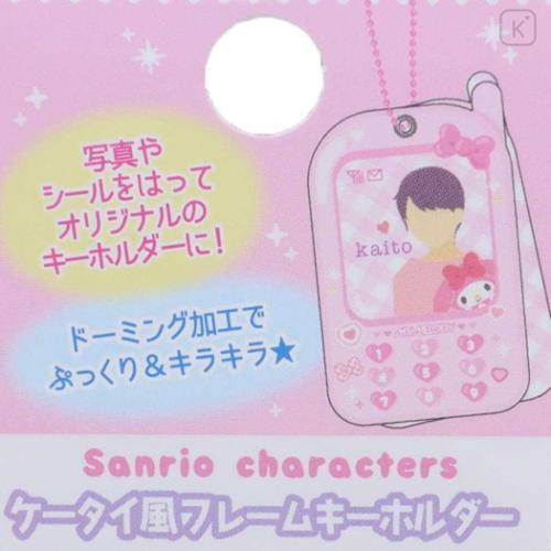 Japan Sanrio Photo Holder Keychain Cell Phone Style - Kuromi / Enjoy Idol - 4