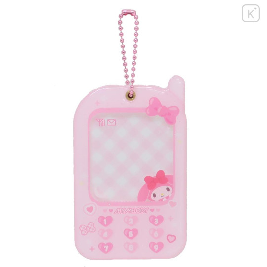 Japan Sanrio Photo Holder Keychain Cell Phone Style - My Melody / Enjoy Idol - 1