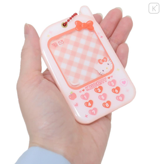 Japan Sanrio Photo Holder Keychain Cell Phone Style - Hello Kitty / Enjoy Idol - 2