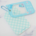 Japan Sanrio Photo Holder Keychain Cell Phone Style - Hangyodon / Enjoy Idol - 3