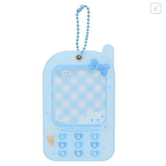 Japan Sanrio Photo Holder Keychain Cell Phone Style - Cinnamoroll / Enjoy Idol - 1