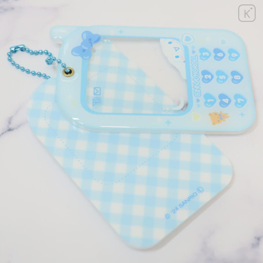 Japan Sanrio Photo Holder Keychain Cell Phone Style - Cinnamoroll / Enjoy Idol - 3