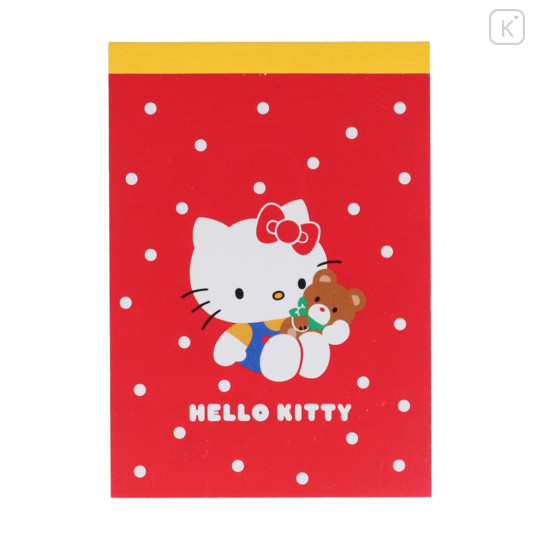 Japan Sanrio Mini Notepad - My Bear / Hello Kitty 50th Anniversary - 1