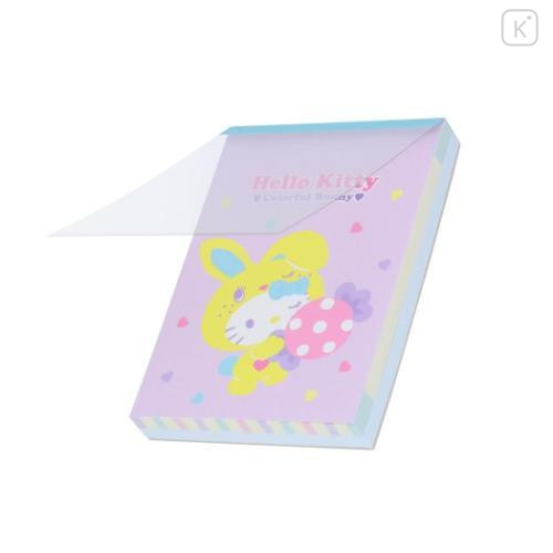 Japan Sanrio Mini Notepad - Bunny / Hello Kitty 50th Anniversary - 4