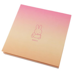 Japan Miffy Square Memo - Gradient Pink & Orange