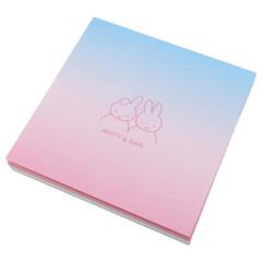 Japan Miffy Square Memo - Gradient Blue & Pink