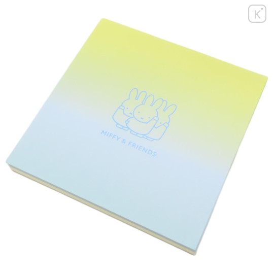 Japan Miffy Square Memo - Gradient Yellow & Blue - 1