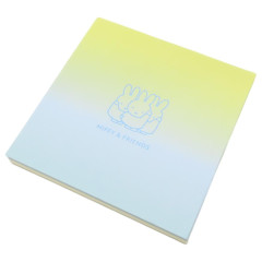 Japan Miffy Square Memo - Gradient Yellow & Blue