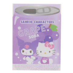 Japan Sanrio Mini Notepad - Hello Kitty & Kuromi / Soda