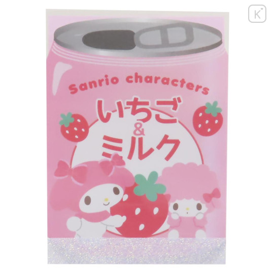 Japan Sanrio Mini Notepad - My Melody & My Sweet Piano / Strawberry - 1