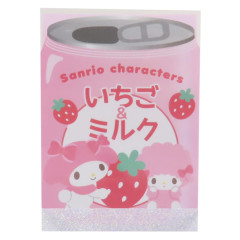 Japan Sanrio Mini Notepad - My Melody & My Sweet Piano / Strawberry