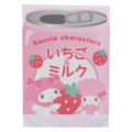 Japan Sanrio Mini Notepad - My Melody & My Sweet Piano / Strawberry - 1